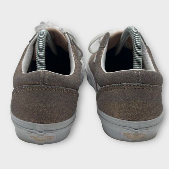 Vans Womens Old Skool 500714 Pink Low Top Lace Up Sparkle Skate Shoes Size 9 - Picture 5 of 7